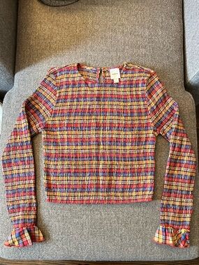 Maeve Multicolor Smocked Top